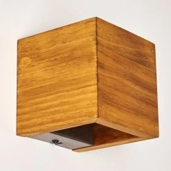 Hofstein Adak Wandleuchte LED Holz dunkel, 1-flammig -Wandleuchten Verkauf adak wandleuchte h3308295 13