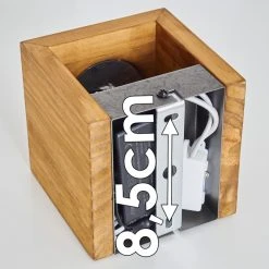 Hofstein Adak Wandleuchte LED Holz dunkel, 1-flammig -Wandleuchten Verkauf adak wandleuchte h3308295 17