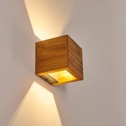 Hofstein Adak Wandleuchte LED Holz dunkel, 1-flammig -Wandleuchten Verkauf adak wandleuchte h3308295 2