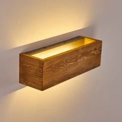 Hofstein Adak Wandleuchte LED Holz dunkel, 1-flammig -Wandleuchten Verkauf adak wandleuchte h3308318 11