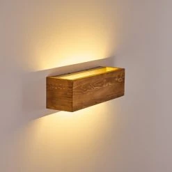 Hofstein Adak Wandleuchte LED Holz dunkel, 1-flammig -Wandleuchten Verkauf adak wandleuchte h3308318 6
