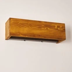 Hofstein Adak Wandleuchte LED Holz dunkel, 1-flammig -Wandleuchten Verkauf adak wandleuchte h3308318 8