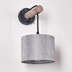 Hofstein Adelboden Wandleuchte Schwarz, Holz dunkel, 1-flammig -Wandleuchten Verkauf adelboden wandleuchte h3328286 12