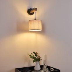 Hofstein Adelboden Wandleuchte Schwarz, Holz dunkel, 1-flammig -Wandleuchten Verkauf adelboden wandleuchte h3328286 14