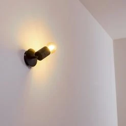 Hofstein Ajaccio Wandleuchte Schwarz, 1-flammig -Wandleuchten Verkauf ajaccio wandleuchte h3324424 12