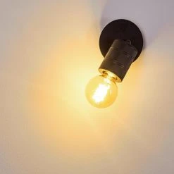 Hofstein Ajaccio Wandleuchte Schwarz, 1-flammig -Wandleuchten Verkauf ajaccio wandleuchte h3324424 7