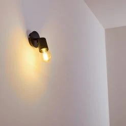 Hofstein Ajaccio Wandleuchte Schwarz, 1-flammig -Wandleuchten Verkauf ajaccio wandleuchte h3324424 9