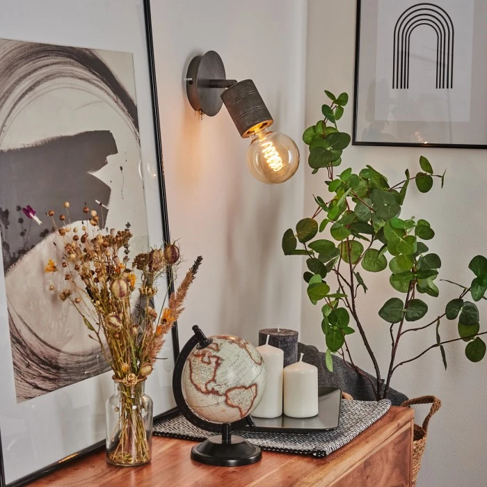 Hofstein Ajaccio Wandleuchte Nickel-Matt, 1-flammig 12 Hofstein Ajaccio Wandleuchte Nickel-Matt, 1-flammig - Image 12