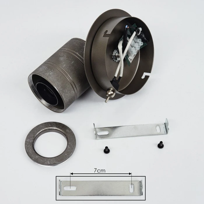 Hofstein Ajaccio Wandleuchte Nickel-Matt, 1-flammig 5 Hofstein Ajaccio Wandleuchte Nickel-Matt, 1-flammig - Image 5