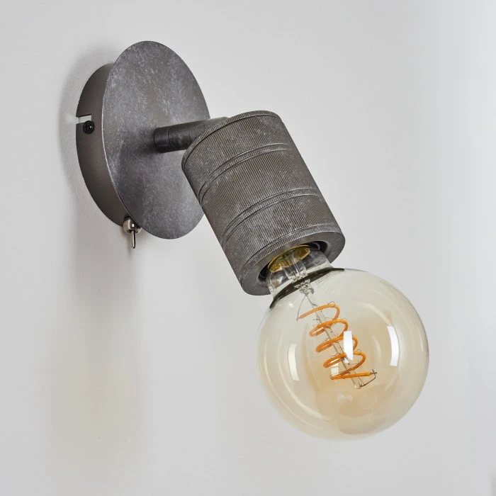 Hofstein Ajaccio Wandleuchte Nickel-Matt, 1-flammig 8 Hofstein Ajaccio Wandleuchte Nickel-Matt, 1-flammig - Image 8