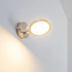 Hofstein Alberton Wandleuchte LED Hellbraun, 1-flammig -Wandleuchten Verkauf alberton wandleuchte h3009000 10