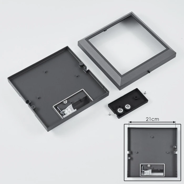 Hofstein Alkmaar Außendeckenleuchte LED Anthrazit, 1-flammig 5 Hofstein Alkmaar Außendeckenleuchte LED Anthrazit, 1-flammig - Image 5