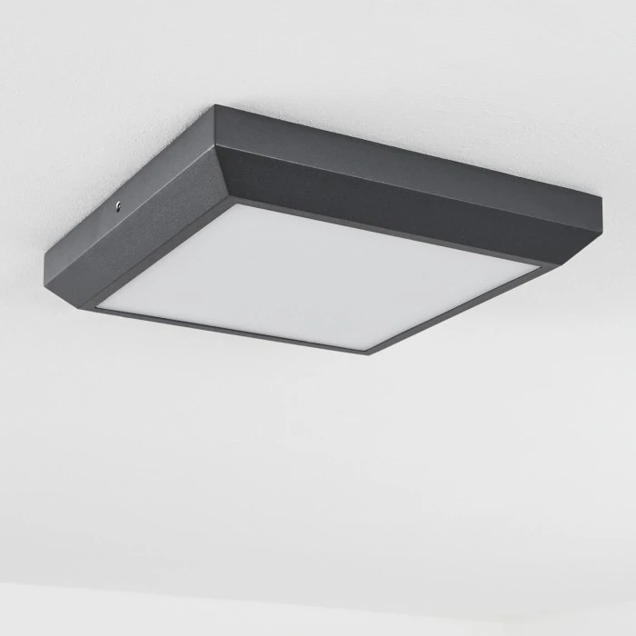 Hofstein Alkmaar Außendeckenleuchte LED Anthrazit, 1-flammig 8 Hofstein Alkmaar Außendeckenleuchte LED Anthrazit, 1-flammig - Image 8