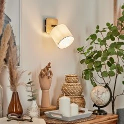 Hofstein Alsen Wandleuchte Schwarz, Holz hell, 1-flammig -Wandleuchten Verkauf alsen wandleuchte h3581131 6