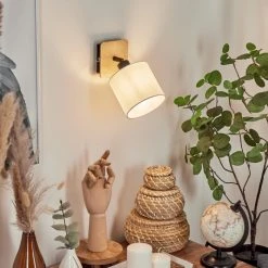 Hofstein Alsen Wandleuchte Schwarz, Holz hell, 1-flammig -Wandleuchten Verkauf alsen wandleuchte h3581131 8