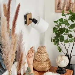 Hofstein Alsen Wandleuchte Schwarz, Holz dunkel, 1-flammig 23 Hofstein Alsen Wandleuchte Schwarz, Holz dunkel, 1-flammig -Wandleuchten Verkauf alsen wandleuchte h3581179 11