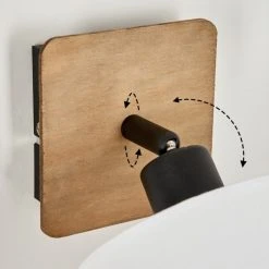 Hofstein Alsen Wandleuchte Schwarz, Holz dunkel, 1-flammig 17 Hofstein Alsen Wandleuchte Schwarz, Holz dunkel, 1-flammig -Wandleuchten Verkauf alsen wandleuchte h3581179 5