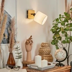 Hofstein Alsen Wandleuchte Schwarz, Naturfarben, 1-flammig -Wandleuchten Verkauf alsen wandleuchte h3581216 10