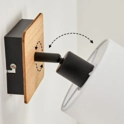 Hofstein Alsen Wandleuchte Schwarz, Naturfarben, 1-flammig -Wandleuchten Verkauf alsen wandleuchte h3581216 5