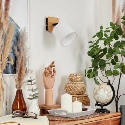 Hofstein Alsen Wandleuchte Schwarz, Naturfarben, 1-flammig -Wandleuchten Verkauf alsen wandleuchte h3581216 9