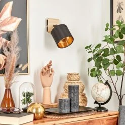 Hofstein Alsen Wandleuchte Schwarz, Holz hell, 1-flammig 23 Hofstein Alsen Wandleuchte Schwarz, Holz hell, 1-flammig -Wandleuchten Verkauf alsen wandleuchte h3581254 11