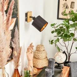 Hofstein Alsen Wandleuchte Schwarz, Naturfarben, 1-flammig -Wandleuchten Verkauf alsen wandleuchte h3581339 11