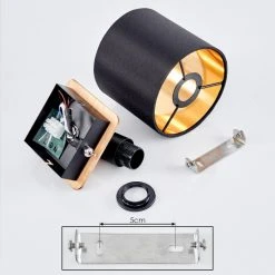 Hofstein Alsen Wandleuchte Schwarz, Naturfarben, 1-flammig -Wandleuchten Verkauf alsen wandleuchte h3581339 4