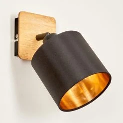 Hofstein Alsen Wandleuchte Schwarz, Naturfarben, 1-flammig -Wandleuchten Verkauf alsen wandleuchte h3581339 7