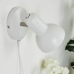 Hofstein Ambousi Wandleuchte Chrom, Weiß, 1-flammig -Wandleuchten Verkauf ambousi wandleuchte h3409527 10