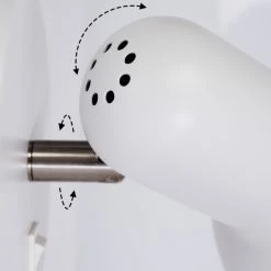 Hofstein Ambousi Wandleuchte Chrom, Weiß, 1-flammig -Wandleuchten Verkauf ambousi wandleuchte h3409527 2