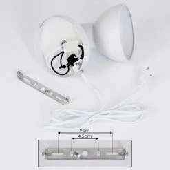 Hofstein Ambousi Wandleuchte Chrom, Weiß, 1-flammig -Wandleuchten Verkauf ambousi wandleuchte h3409527 4