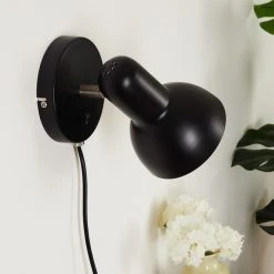 Hofstein Ambousi Wandleuchte Chrom, Schwarz, 1-flammig -Wandleuchten Verkauf ambousi wandleuchte h3409541 10