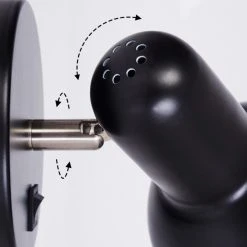 Hofstein Ambousi Wandleuchte Chrom, Schwarz, 1-flammig -Wandleuchten Verkauf ambousi wandleuchte h3409541 2