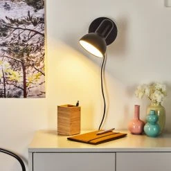 Hofstein Ambousi Wandleuchte Chrom, Schwarz, 1-flammig -Wandleuchten Verkauf ambousi wandleuchte h3409541 8