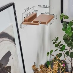 Hofstein Anneau Wandleuchte LED Chrom, Kupferfarben, 1-flammig -Wandleuchten Verkauf anneau wandleuchte h3560594 3