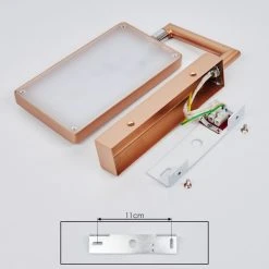 Hofstein Anneau Wandleuchte LED Chrom, Kupferfarben, 1-flammig -Wandleuchten Verkauf anneau wandleuchte h3560594 4