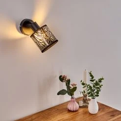 Hofstein Antalya Wandleuchte Schwarz, 1-flammig -Wandleuchten Verkauf antalya wandleuchte h3330449 12