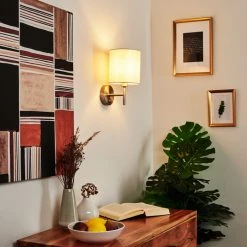 Hofstein Antillo Wandleuchte Nickel-Matt, 1-flammig 23 Hofstein Antillo Wandleuchte Nickel-Matt, 1-flammig -Wandleuchten Verkauf antillo wandleuchte h3421765 10