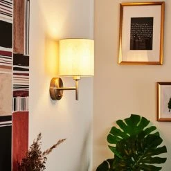 Hofstein Antillo Wandleuchte Nickel-Matt, 1-flammig 21 Hofstein Antillo Wandleuchte Nickel-Matt, 1-flammig -Wandleuchten Verkauf antillo wandleuchte h3421765 8