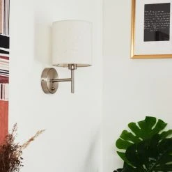 Hofstein Antillo Wandleuchte Nickel-Matt, 1-flammig 22 Hofstein Antillo Wandleuchte Nickel-Matt, 1-flammig -Wandleuchten Verkauf antillo wandleuchte h3421765 9