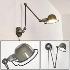 Hofstein Arild Wandleuchte Schwarz, Grün, 1-flammig