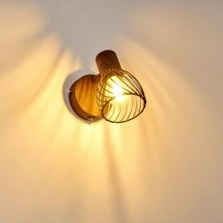 Hofstein Arjen Wandleuchte Rostfarben, Holz dunkel, 1-flammig -Wandleuchten Verkauf arjen wandleuchte h3336854 do1 14