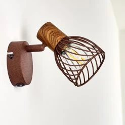 Hofstein Arjen Wandleuchte Rostfarben, Holz dunkel, 1-flammig -Wandleuchten Verkauf arjen wandleuchte h3336854 do1 20