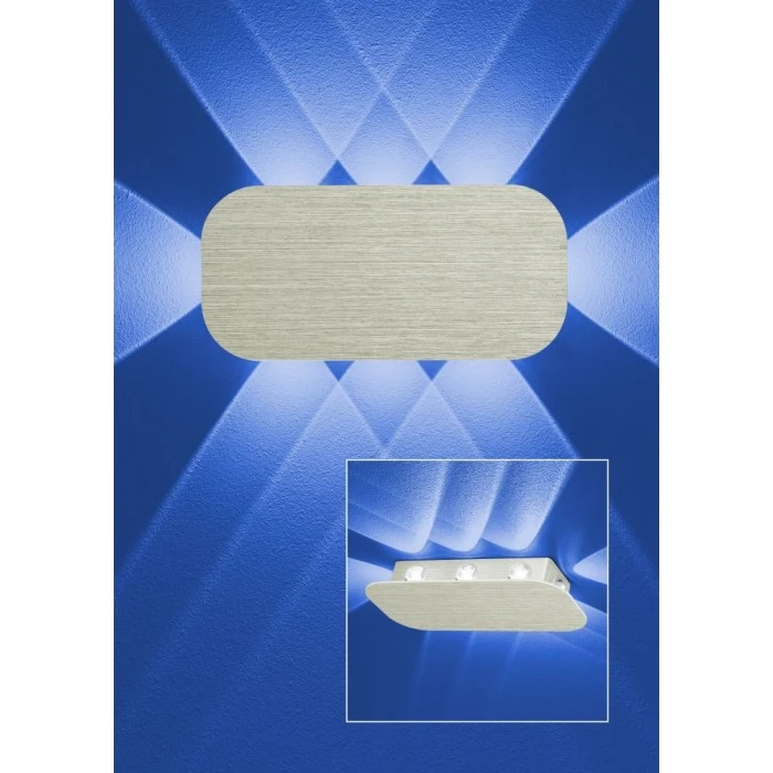 B-Leuchten PRINCE Außenwandleuchte LED Grau, 8-flammig 1 B-Leuchten PRINCE Außenwandleuchte LED Grau, 8-flammig