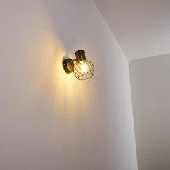 Hofstein Bacau Wandleuchte Schwarz-Gold, 1-flammig -Wandleuchten Verkauf bacau wandleuchte h3320136 9