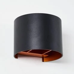 Hofstein Badajoz Wandleuchte LED Schwarz, Kupferfarben, 1-flammig -Wandleuchten Verkauf badajoz wandleuchte h3312889 4