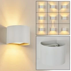 Hofstein Badajoz Wandleuchte LED Weiß, 1-flammig