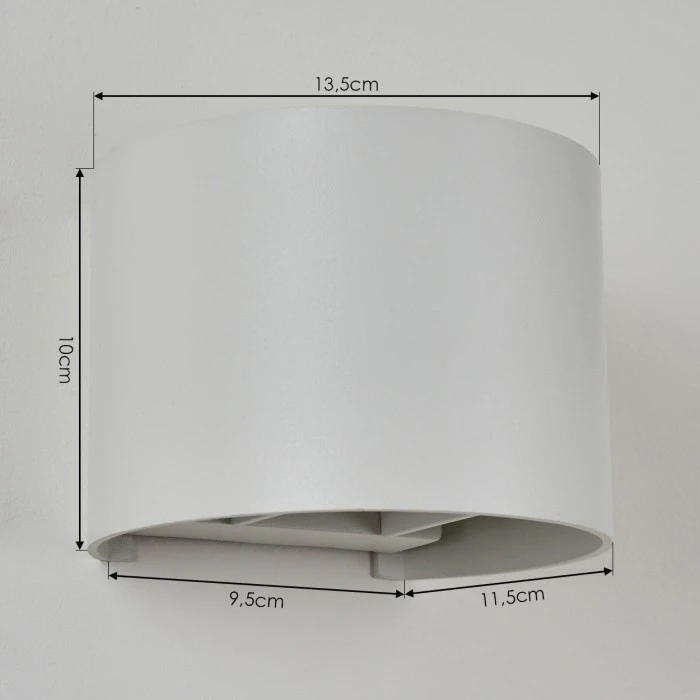 Hofstein Badajoz Wandleuchte LED Weiß, 1-flammig 4 Hofstein Badajoz Wandleuchte LED Weiß, 1-flammig - Image 4