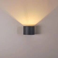 Hofstein Badajoz Wandleuchte LED Anthrazit, 1-flammig -Wandleuchten Verkauf badajoz wandleuchte h3312926 15