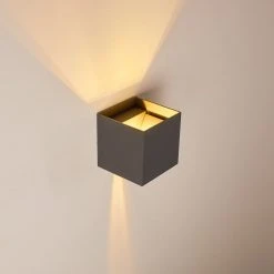 Hofstein Badajoz Wandleuchte LED Anthrazit, 1-flammig -Wandleuchten Verkauf badajoz wandleuchte h3318737 16